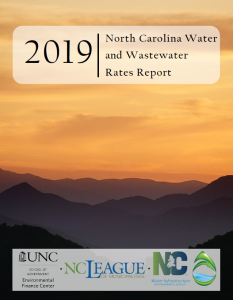 2019 North Carolina and Water and Wastewater Rates report cover image