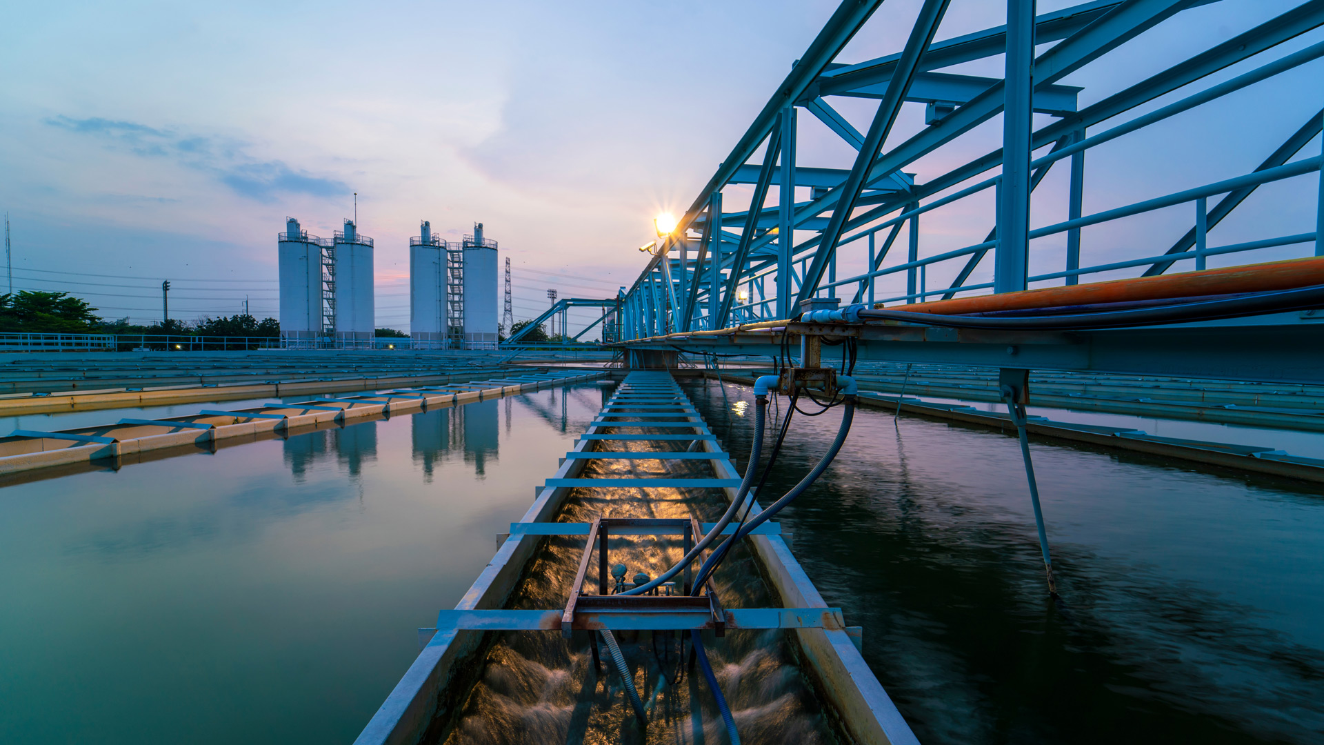 Photo of a water treatment facility