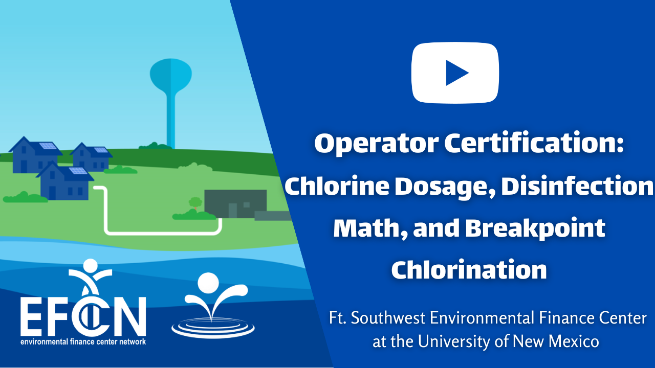 inar Operator Certification Chlorine Dosage, Disinfection Math